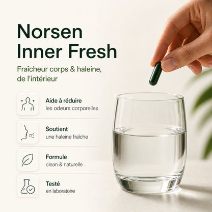 Fini les mauvaises odeurs avec Norsen™. Plus de fraîcheur. Plus de confiance.